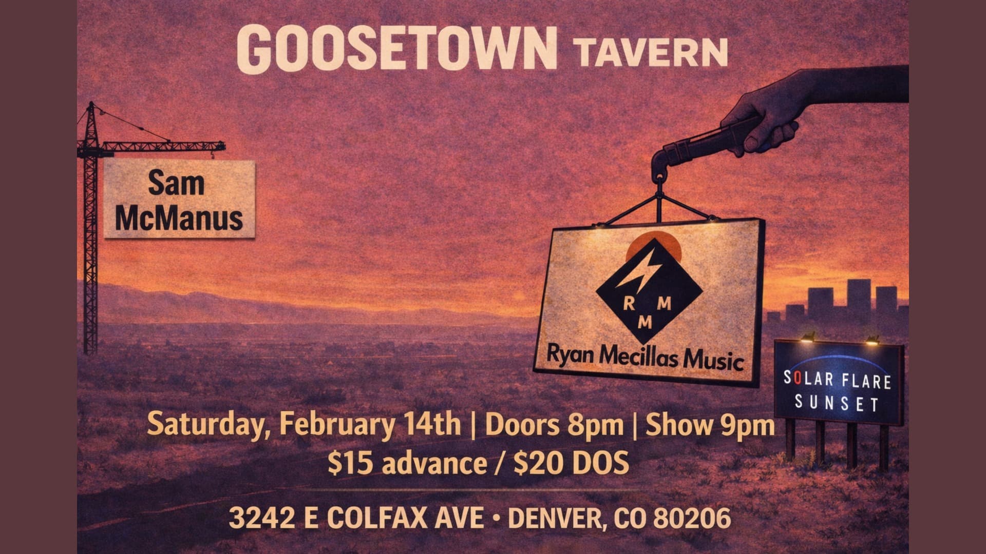 Ryan Mecillas + Sam McManus + Solar Flare Sunset SHOWCASE