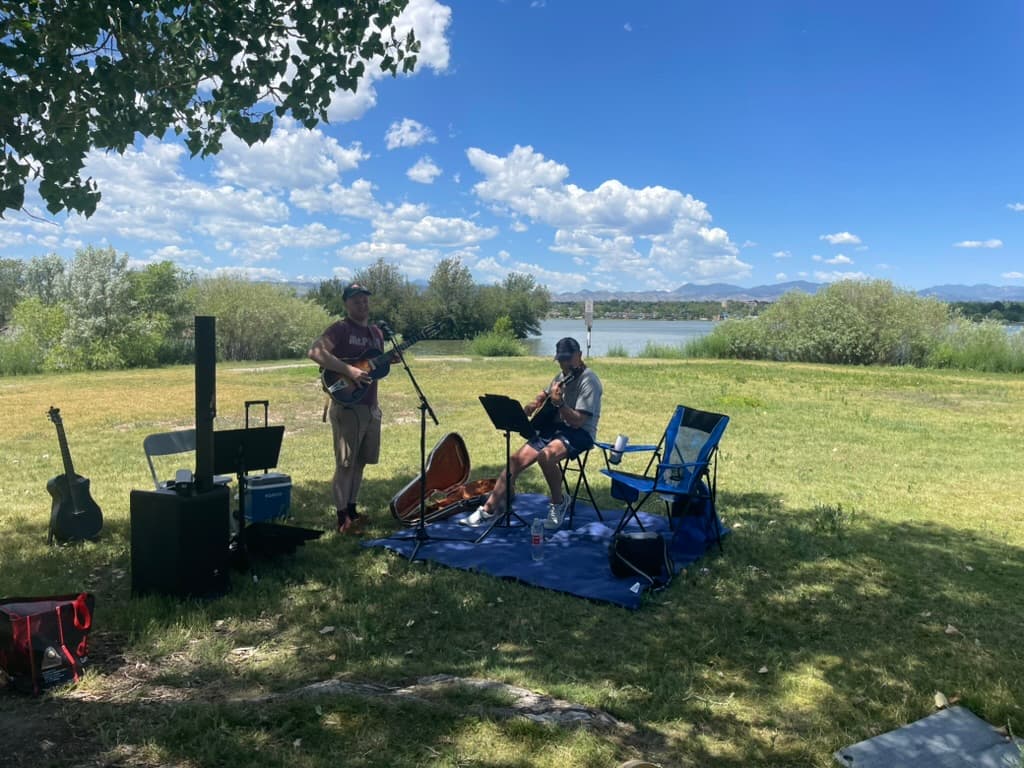Group Busking at Sloan Lake Summer 2025